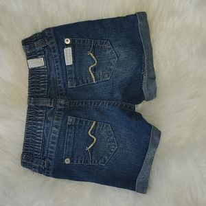 Girls 7 for all Mankind cuff Jean shorts 18M